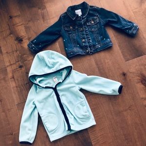 2T fleece and jean jacket
